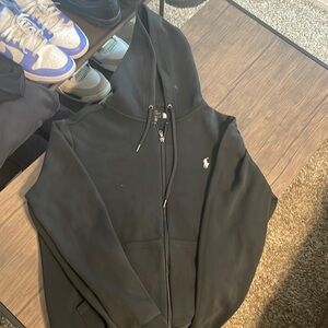 Medium Black Polp Zip Up Hoodie